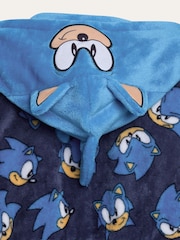 Brand Threads Blue Sonic The Hedgehog Fleece Robe - Image 9 of 10