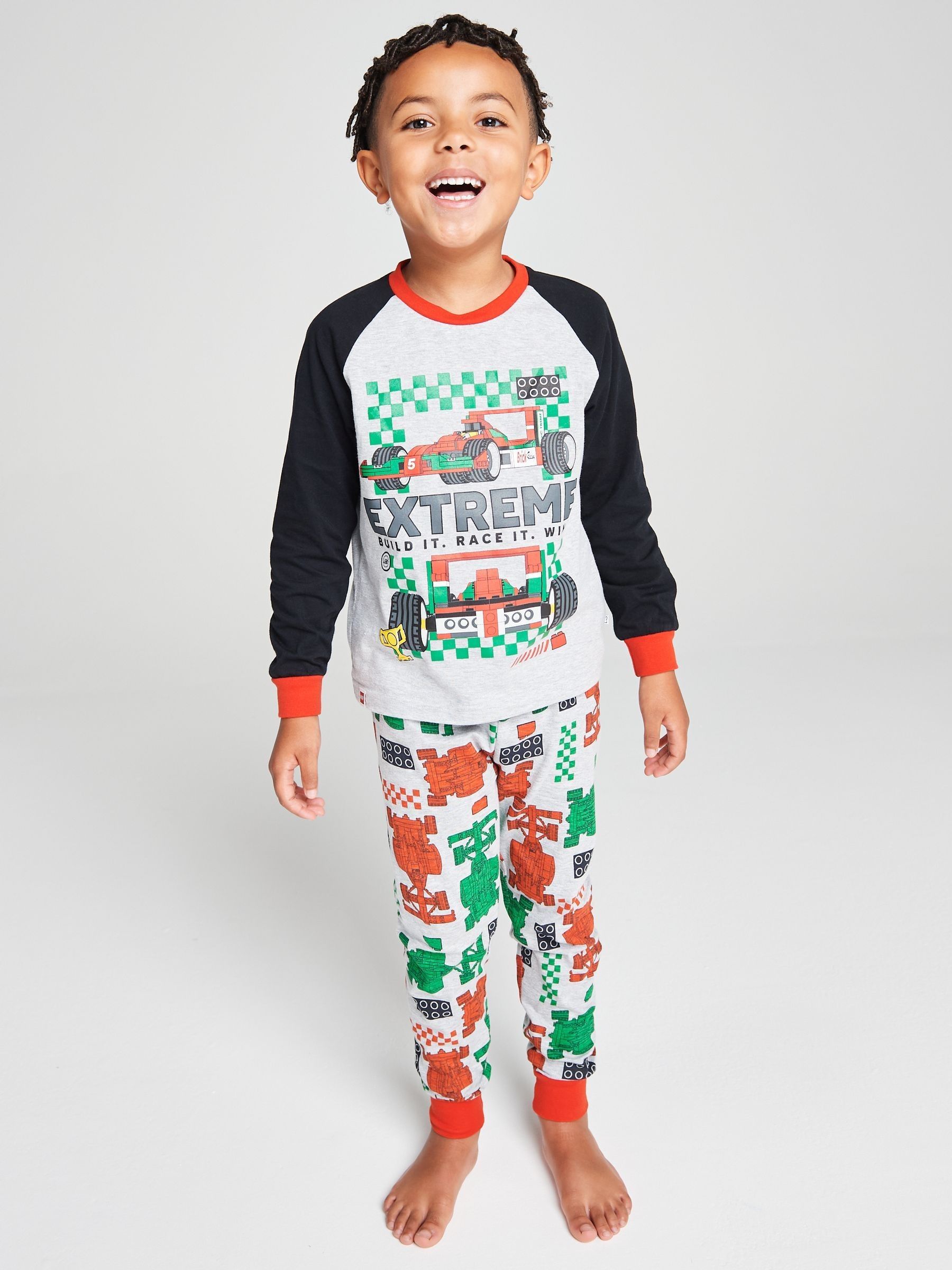 Brand Threads LEGO City Boys Pyjama Set – Soft Long-Sleeve Top & Bottoms, Character All-Over Print, Cosy Kids Sleepwear, Comfortable PJs, Gifts for Boys, Machine Washable - Image 3