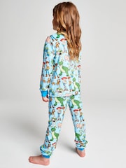 Brand Threads Blue Toy Story 5 Fleece Twosie Pyjama Set - Image 5 of 12