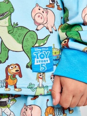 Brand Threads Blue Toy Story 5 Fleece Twosie Pyjama Set - Image 8 of 12