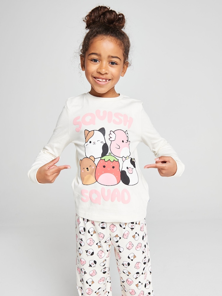 Brand Threads Cream Squishmallows Pyjama Set - Image 1 of 10 Brand Threads Cream Squishmallows Pyjama Set - Image 1 of 10