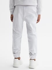 Reiss Ice Blue Toby 9-14 yrs Garment Dyed Logo Joggers - Image 4 of 6