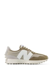 New Balance Brown Light Womens 327 Trainers - Image 1 of 14