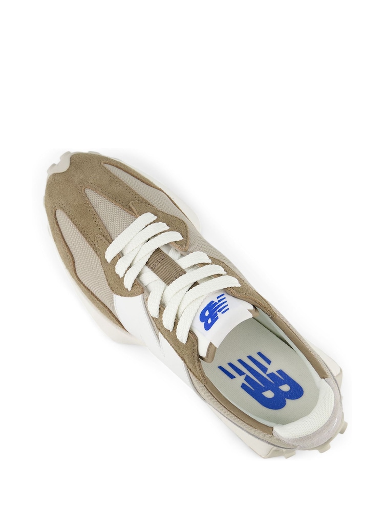 New Balance Brown Light Womens 327 Trainers - Image 10 of 14