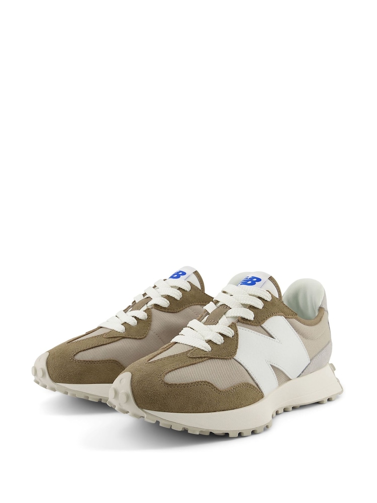 New Balance Brown Light Womens 327 Trainers - Image 8 of 14