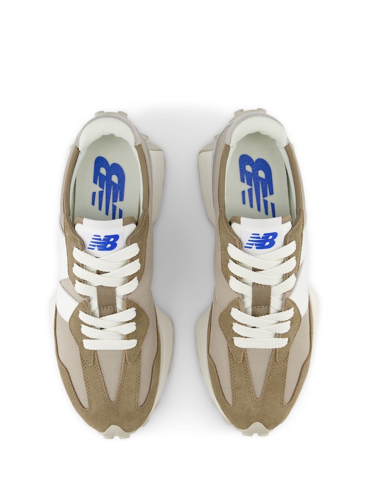 New Balance Brown Light Womens 327 Trainers - Image 9 of 14