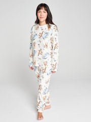 Brand Threads Cream Winnie the Pooh Fleece Twosie Pyjamas Set - Image 2 of 8