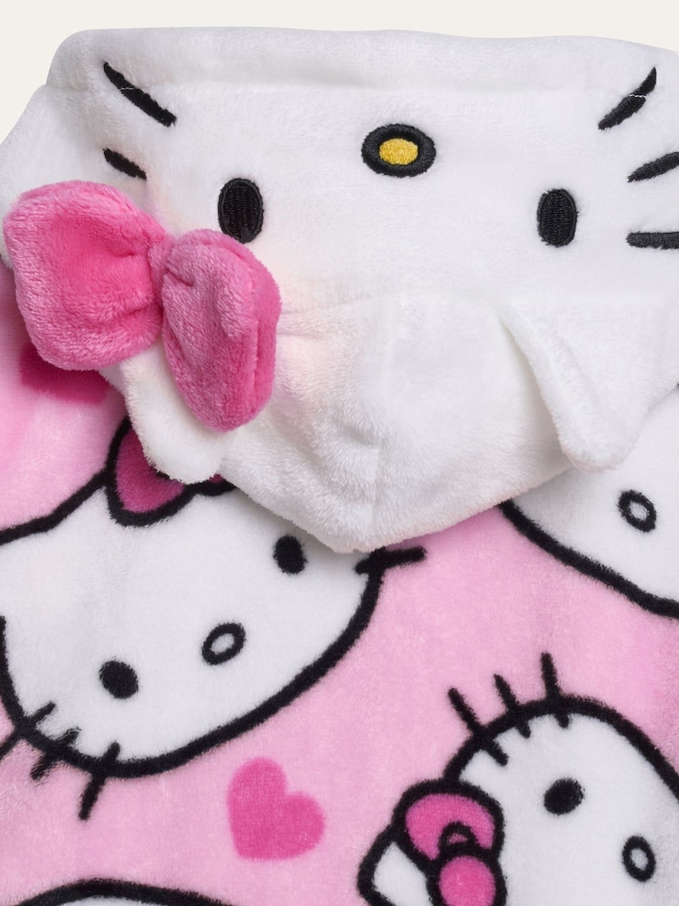 Brand Threads Pink Hello Kitty Fleece Robe - Image 10 of 10 Brand Threads Pink Hello Kitty Fleece Robe - Image 10 of 10