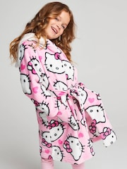 Brand Threads Pink Hello Kitty Fleece Robe - Image 4 of 10