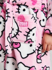 Brand Threads Pink Hello Kitty Fleece Robe - Image 5 of 10