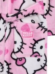 Brand Threads Pink Hello Kitty Fleece Robe - Image 9 of 10