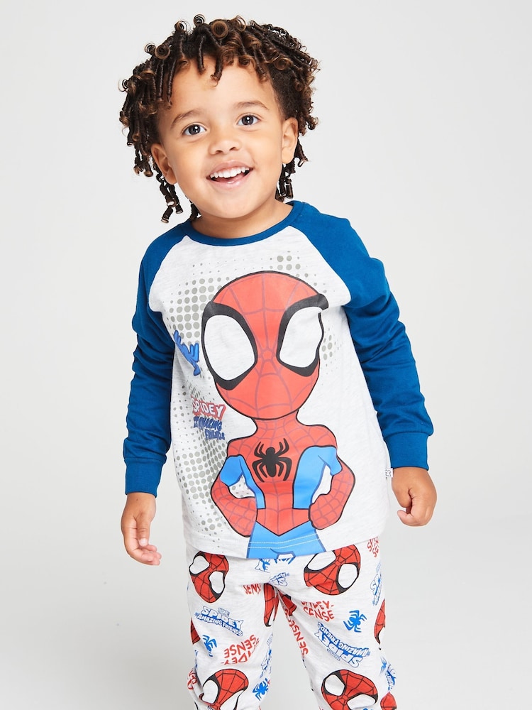 Brand Threads Grey Spidey & Friends Pyjamas Set - Image 1 of 10 Brand Threads Grey Spidey & Friends Pyjamas Set - Image 1 of 10