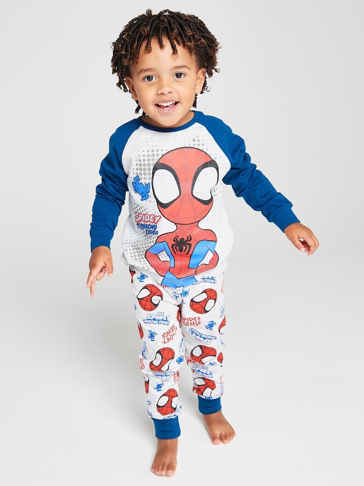 Brand Threads Grey Spidey & Friends Pyjamas Set - Image 2 of 10 Brand Threads Grey Spidey & Friends Pyjamas Set - Image 2 of 10
