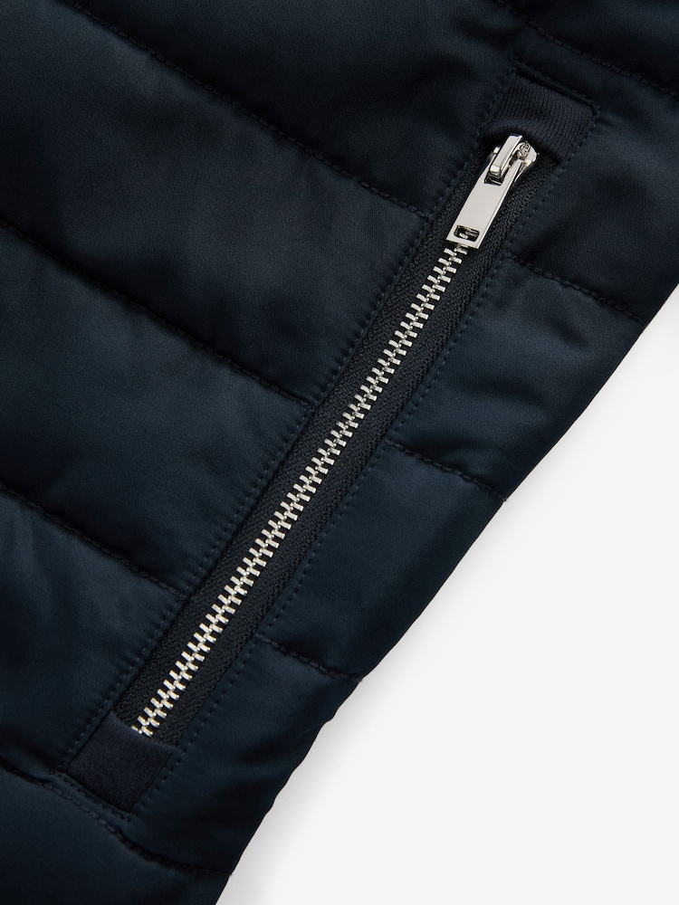 Navy Blue Premium Quilted Hybrid Jacket - Image 10 of 10