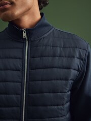 Navy Blue Premium Quilted Hybrid Jacket - Image 4 of 10