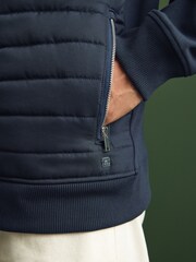 Navy Blue Premium Quilted Hybrid Jacket - Image 5 of 10