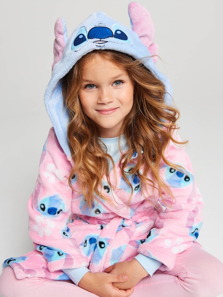 Brand Threads Lilo & Stitch Fleece Robe - Bild 1 von 9 Brand Threads Lilo & Stitch Fleece Robe - Bild 1 von 9