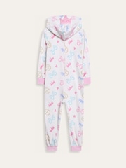 Brand Threads Pink Princess Fleece All-In-One - Image 8 of 10