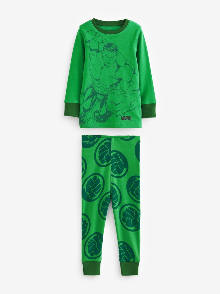 Multi Marvel Snuggle 100% Cotton Pyjamas 3 Pack (9mths-11yrs) - Image 8 of 10