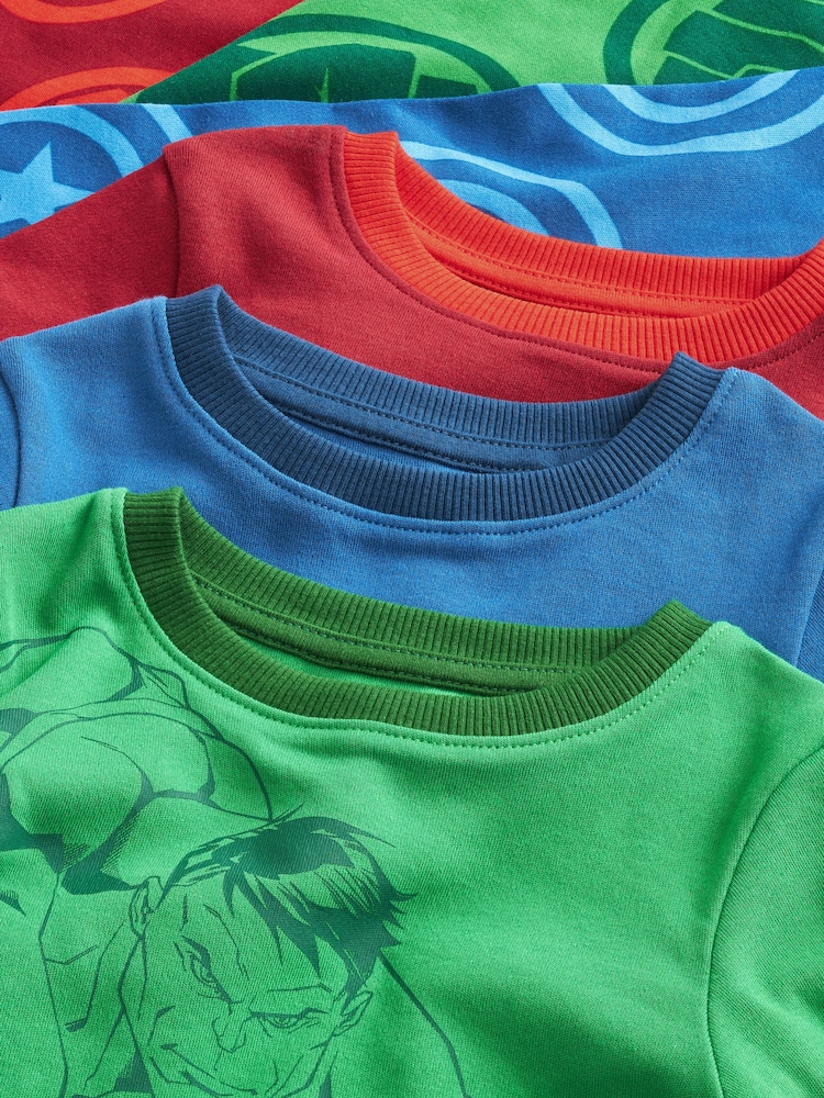 Multi Marvel Snuggle 100% Cotton Pyjamas 3 Pack (9mths-11yrs) - Image 9 of 10