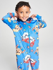 Brand Threads Blue Paw Patrol Fleece All-In-One - Image 5 of 10