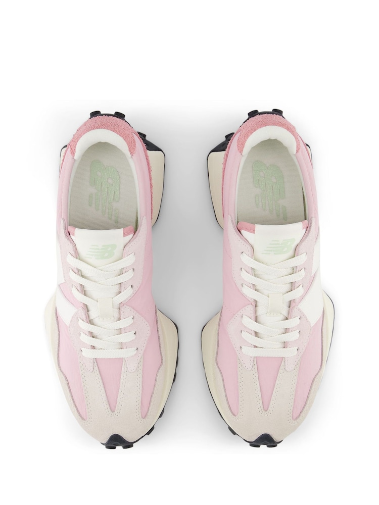 New Balance Pink Womens 327 Trainers - Image 8 of 10