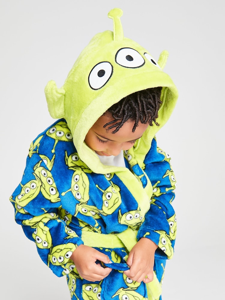 Brand Threads Green Toy Story Aliens Fleece Robe - Image 1 of 10 Brand Threads Green Toy Story Aliens Fleece Robe - Image 1 of 10