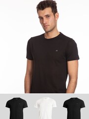 Calvin Klein Golf White T-Shirts 3 Pack - Image 1 of 2