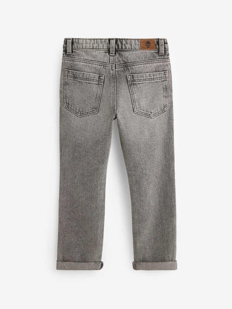 Grey Regular Fit Authentic 100% Cotton Jeans (3-16yrs) - Image 2 of 3