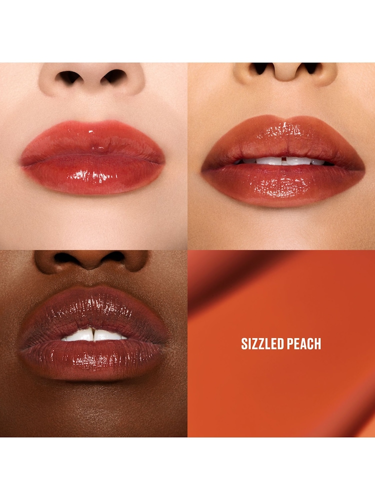 MAC Sizzled Peach Lustreglass Stainglass Lip Tint - Image 2 of 6 MAC Sizzled Peach Lustreglass Stainglass Lip Tint - Image 2 of 6
