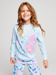 Brand Threads Blue Lilo & Stitch Pyjamas Set - Image 4 of 10