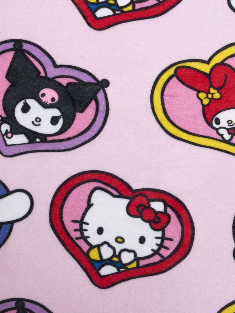 Brand Threads Pink Hello Kitty Fleece Twosie Pyjamas Set - Image 10 of 10