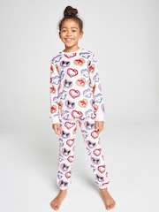 Brand Threads Pink Hello Kitty Fleece Twosie Pyjamas Set - Image 2 of 10