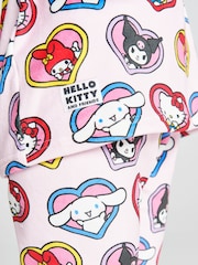 Brand Threads Pink Hello Kitty Fleece Twosie Pyjamas Set - Image 4 of 10