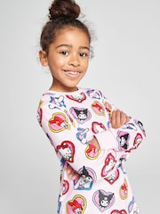 Brand Threads Pink Hello Kitty Fleece Twosie Pyjamas Set - Image 5 of 10