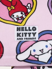 Brand Threads Pink Hello Kitty Fleece Twosie Pyjamas Set - Image 9 of 10