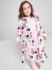 Brand Threads Pink Minnie Mouse Fleece Robe - Image 5 of 10