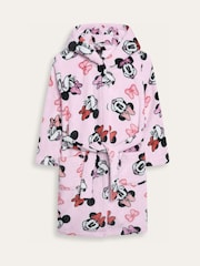 Brand Threads Pink Minnie Mouse Fleece Robe - Image 7 of 10