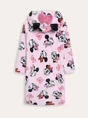 Brand Threads Pink Minnie Mouse Fleece Robe - Image 8 of 10