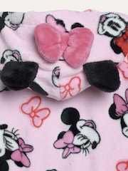 Brand Threads Pink Minnie Mouse Fleece Robe - Image 9 of 10