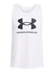 Under Armour White/Black Sportstyle Logo Vest - Image 3 of 4