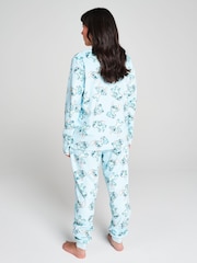 Brand Threads Blue Lilo & Stitch Fleece Twosie Pyjamas Set - Image 5 of 8