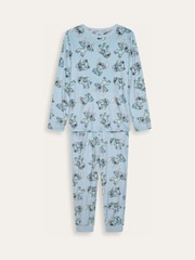 Brand Threads Blue Lilo & Stitch Fleece Twosie Pyjamas Set - Image 6 of 8