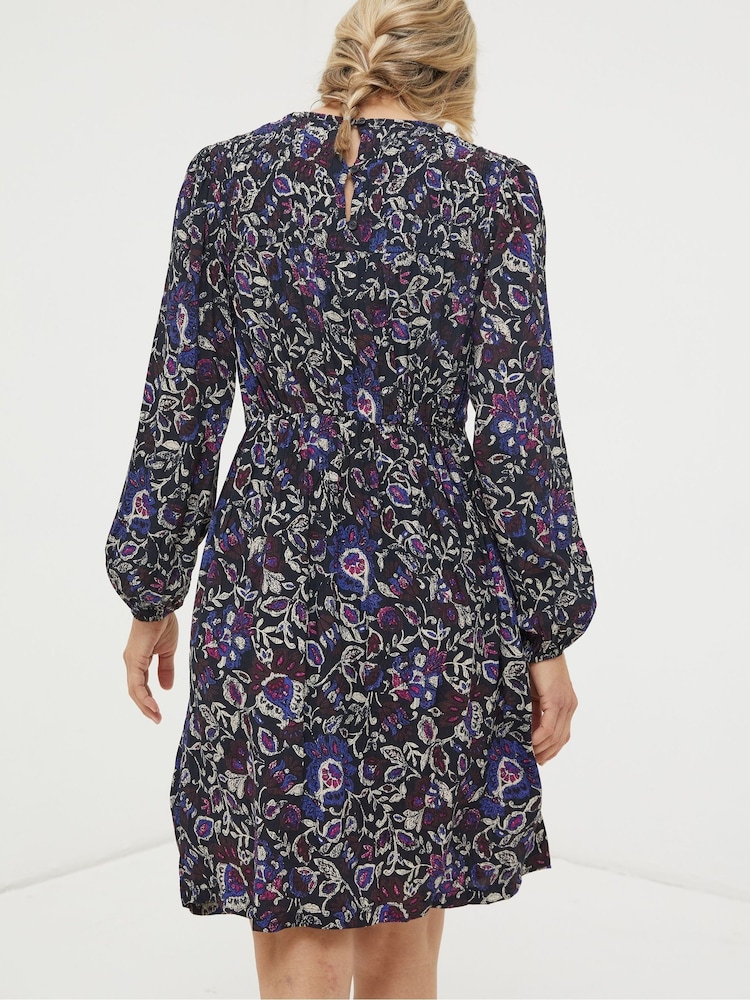 FatFace Black Annie Inspirit Floral Dress - Image 2 of 4