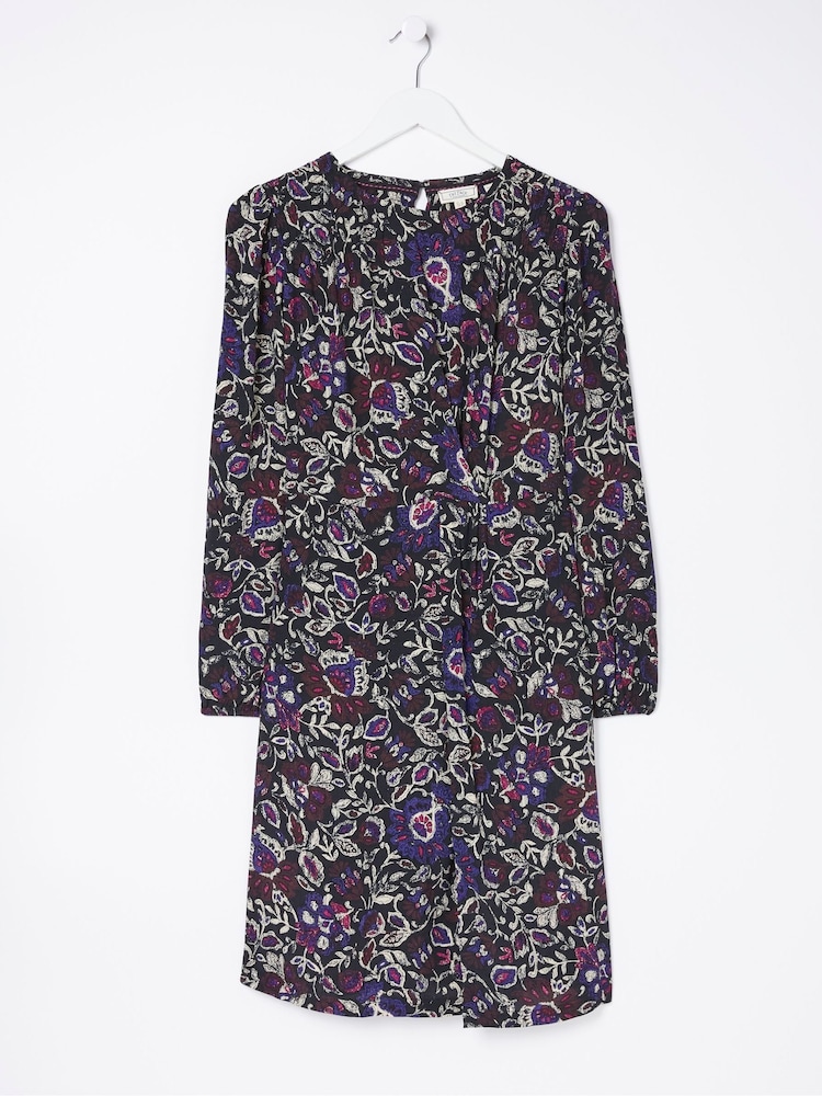 FatFace Black Annie Inspirit Floral Dress - Image 4 of 4