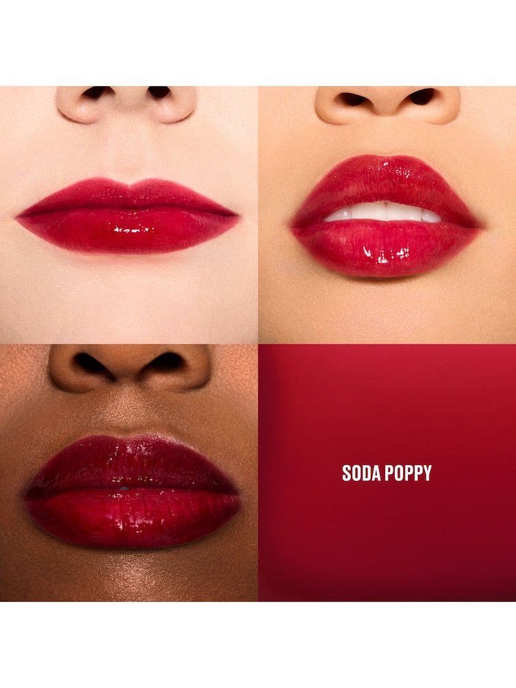MAC Soda Poppy Lustreglass Stainglass Lip Tint - Image 2 of 6 MAC Soda Poppy Lustreglass Stainglass Lip Tint - Image 2 of 6