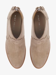 Mint Velvet Cream Sierra Neutral Suede Boots - Image 4 of 4