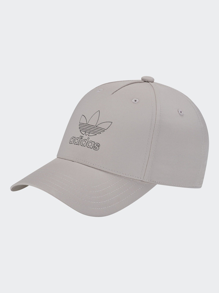 adidas Originals Grey Classic Trefoil Cap - Image 1 of 4