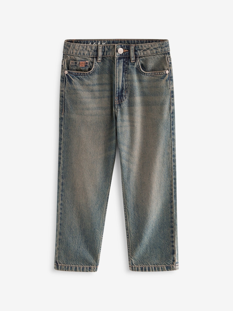 Denim Loose Fit Authentic 100% Cotton Jeans (3-16yrs) - Image 1 of 3