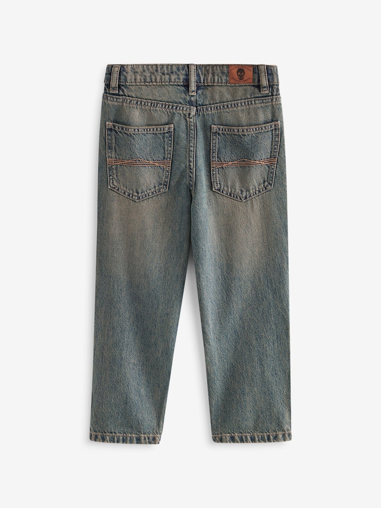 Denim Loose Fit Authentic 100% Cotton Jeans (3-16yrs) - Image 2 of 3